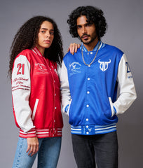 Imagination Printed Couples Coord - Varsity Jacket - Go Devil