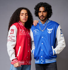 Imagination Printed Couples Coord - Varsity Jacket - Go Devil