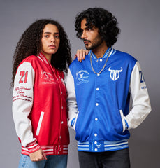 Imagination Printed Couples Coord - Varsity Jacket - Go Devil