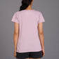 Lazy Bones Printed Lavender Oversized T-Shirt for Women - Go Devil