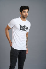 LUCIFER White T-shirt for Men - Go Devil