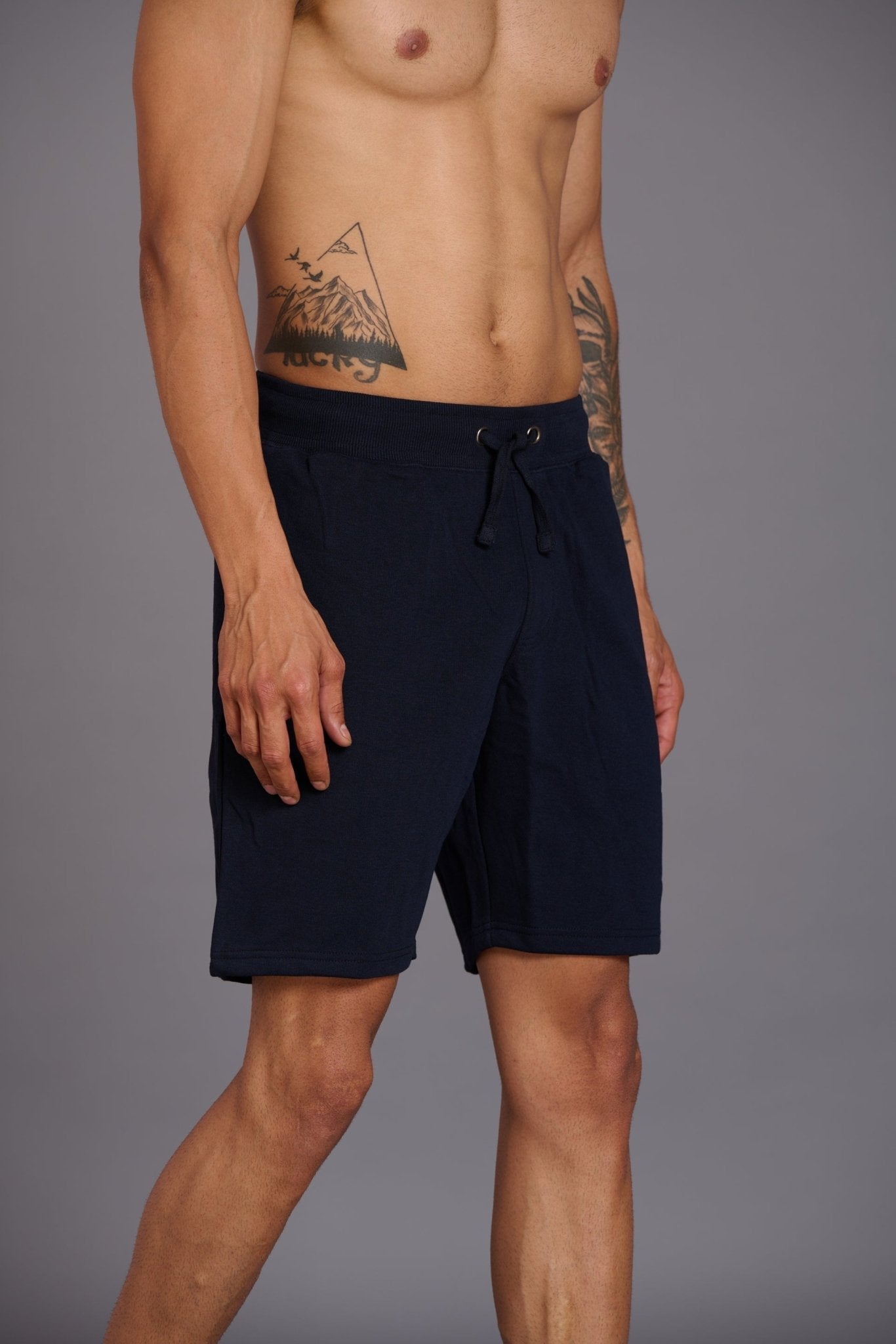 Monster Printed Black Cotton Shorts for Men - Go Devil