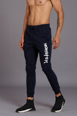 Monster Printed Black Joggers for Men - Go Devil