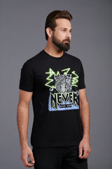 Never Been Seen Printed Black T-Shirt for Men - Go Devil