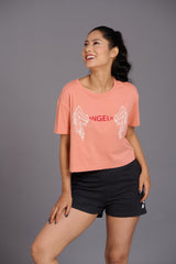 Nude Angelic Oversized T-Shirt for Women - Go Devil