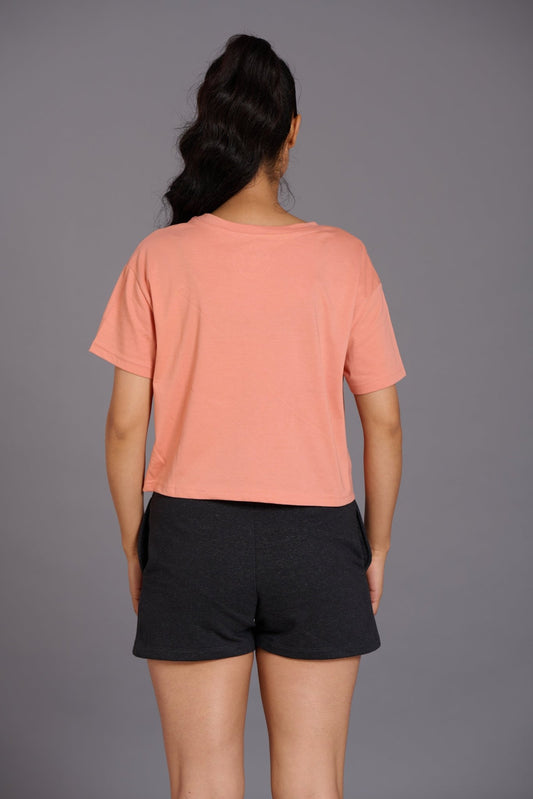 Nude Angelic Oversized T-Shirt for Women - Go Devil