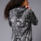 Paisely Design Printed Black Hoodie for Men - Go Devil
