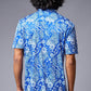 Paisely Design Printed Blue Shirt for Men - Go Devil