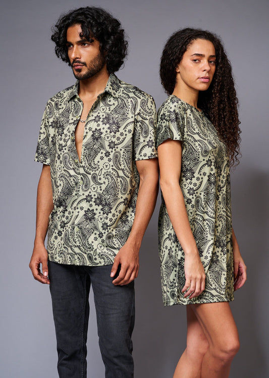 Paisely Design Printed Couples Coord - Go Devil