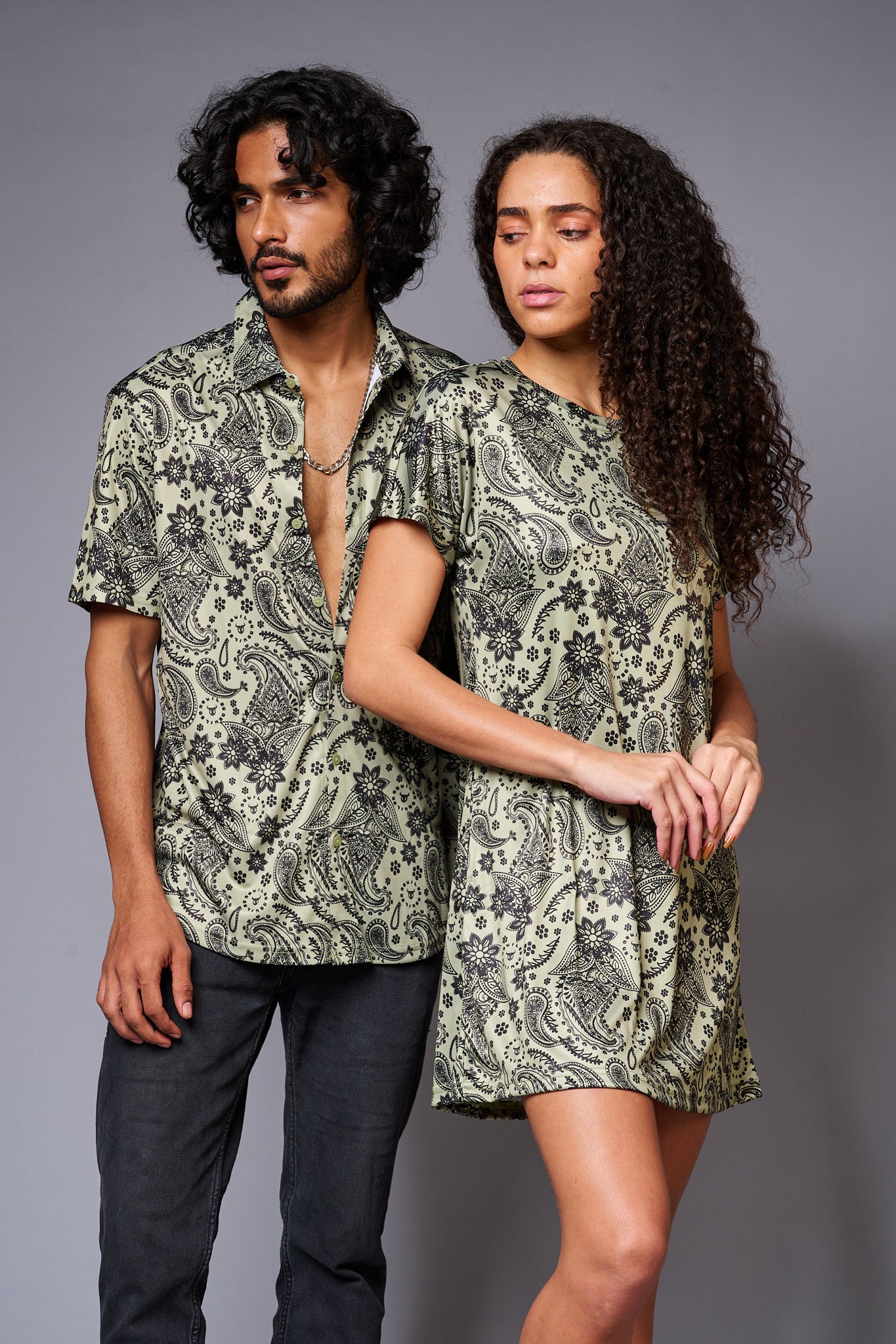Paisely Design Printed Couples Coord - Go Devil