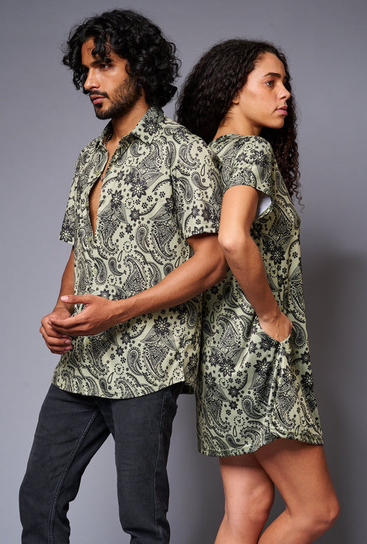 Paisely Design Printed Couples Coord - Go Devil