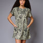 Paisely Design Printed Green Dress Dresses for Women - Go Devil