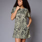 Paisely Design Printed Green Dress Dresses for Women - Go Devil