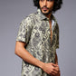 Paisely Design Printed Green Shirt for Men - Go Devil