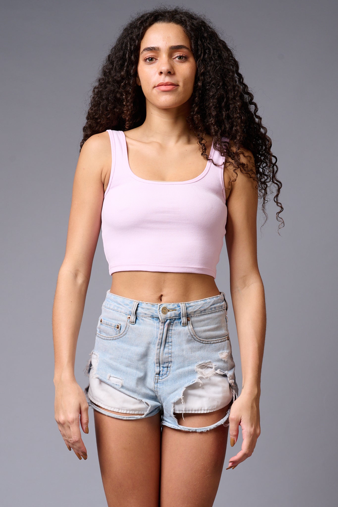 Pink Crop Top Crop Top for Women - Go Devil