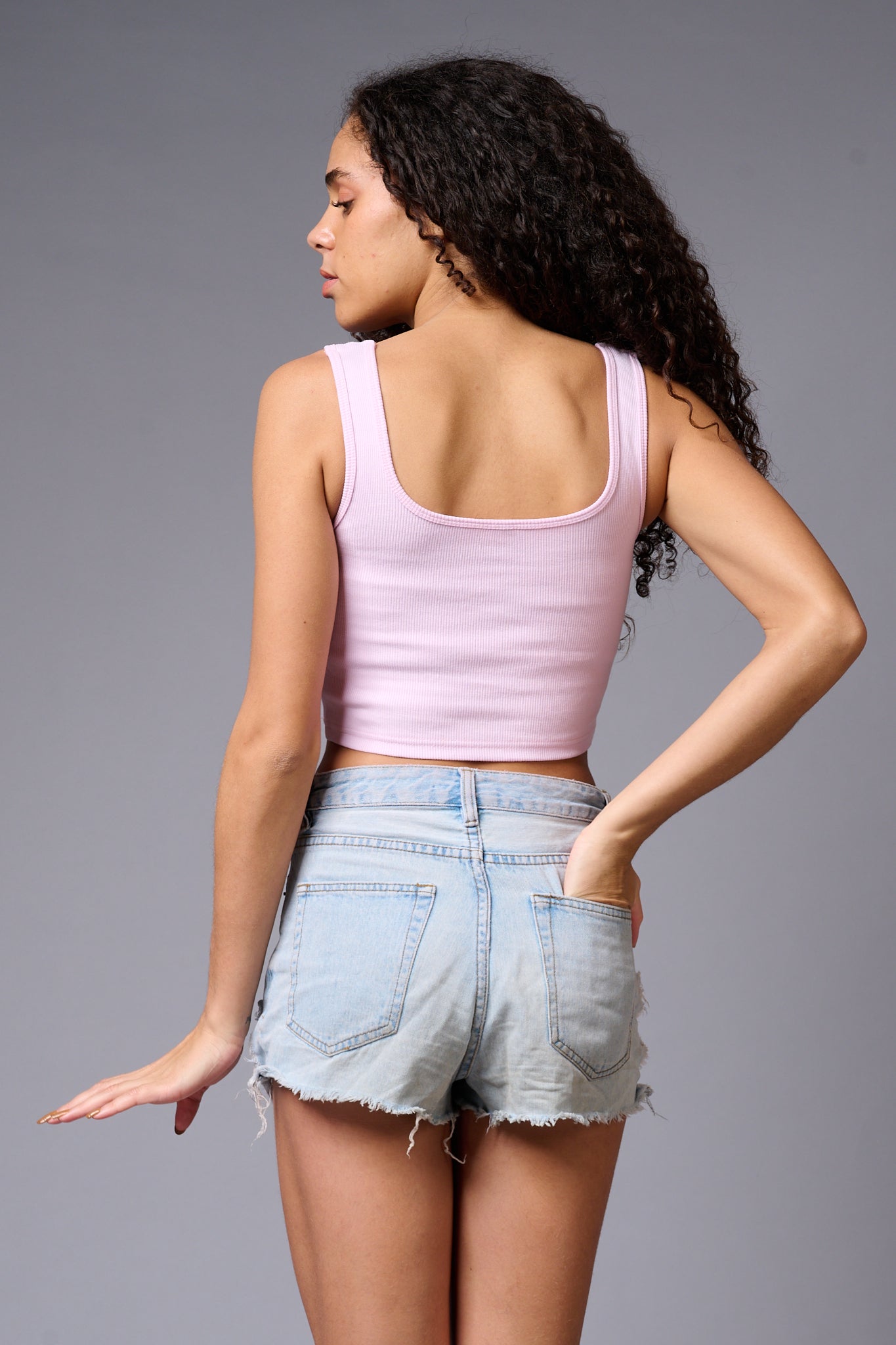 Pink Crop Top Crop Top for Women - Go Devil