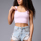 Pink Crop Top Crop Top for Women - Go Devil