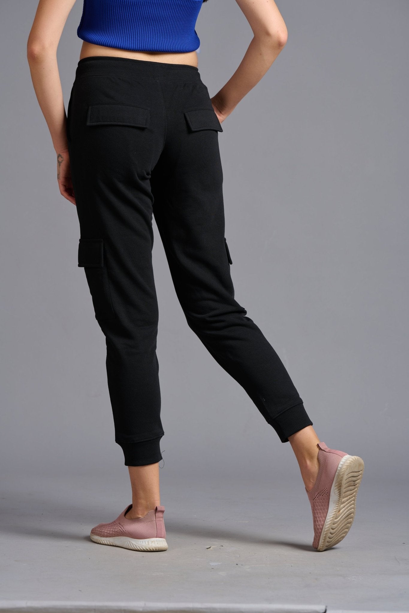 Premium Black Cargo Joggers for Women - Go Devil