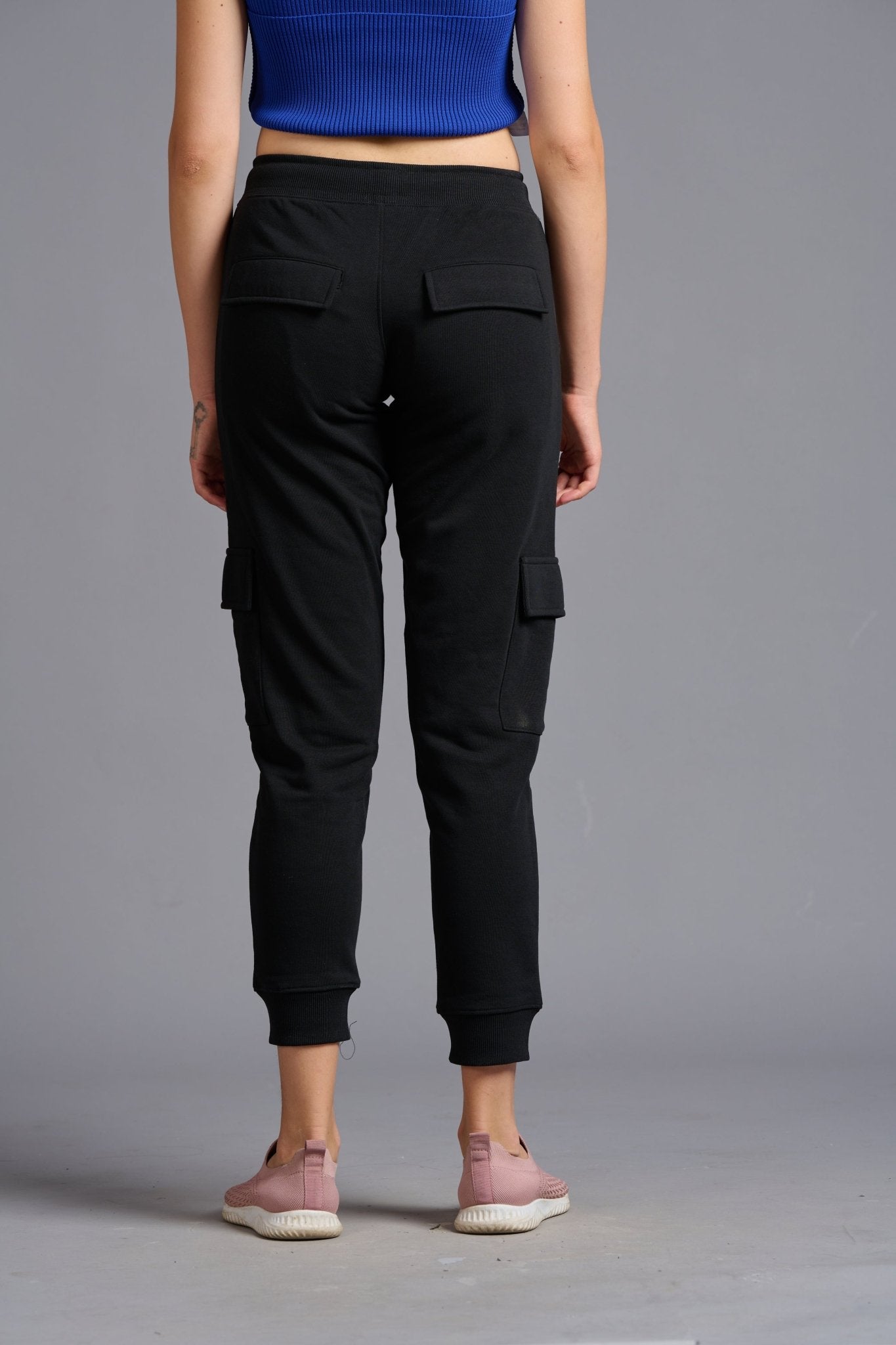 Premium Black Cargo Joggers for Women - Go Devil