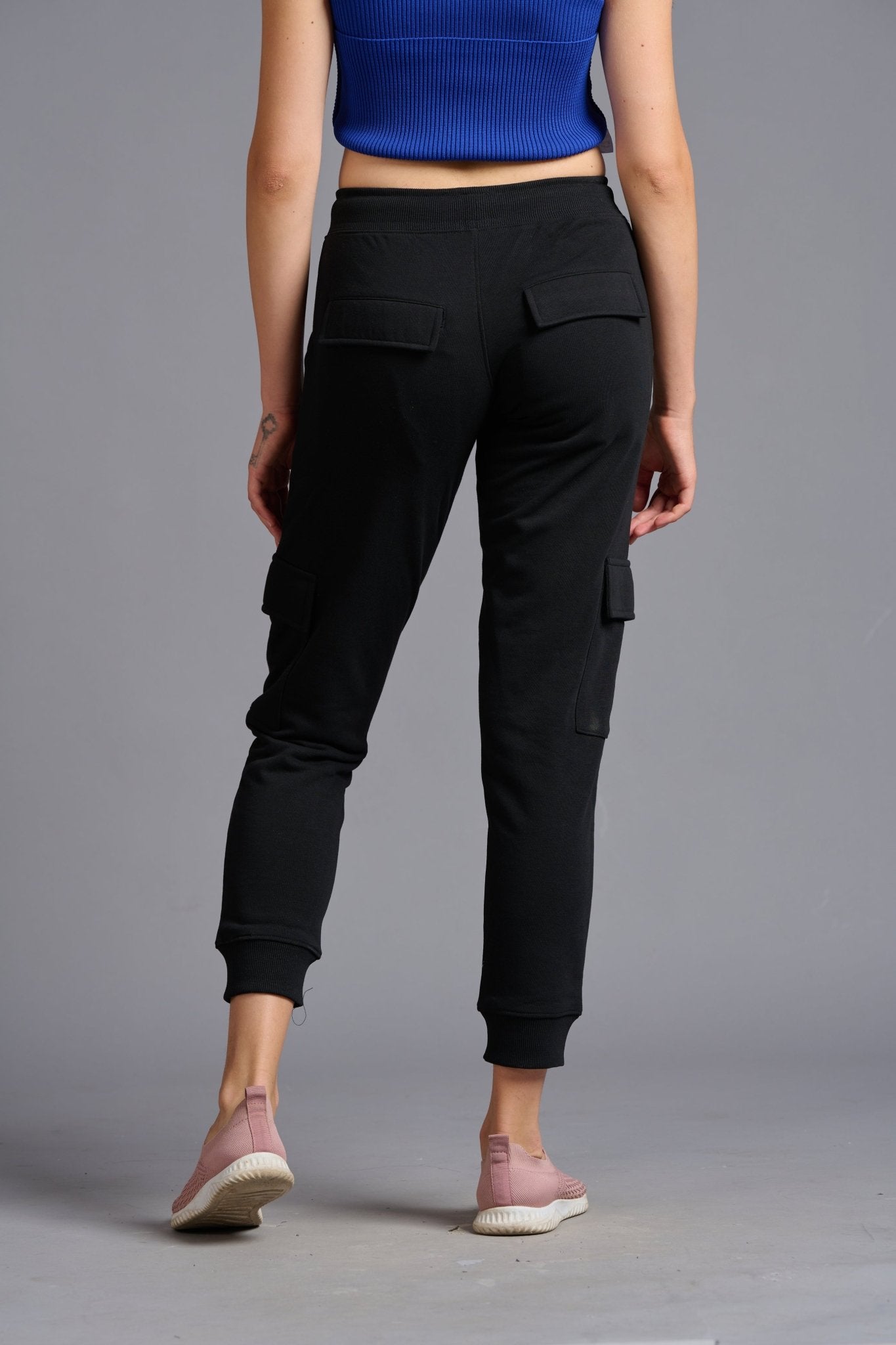 Premium Black Cargo Joggers for Women - Go Devil