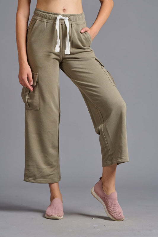 Premium Olive Cargo Joggers for Women - Go Devil