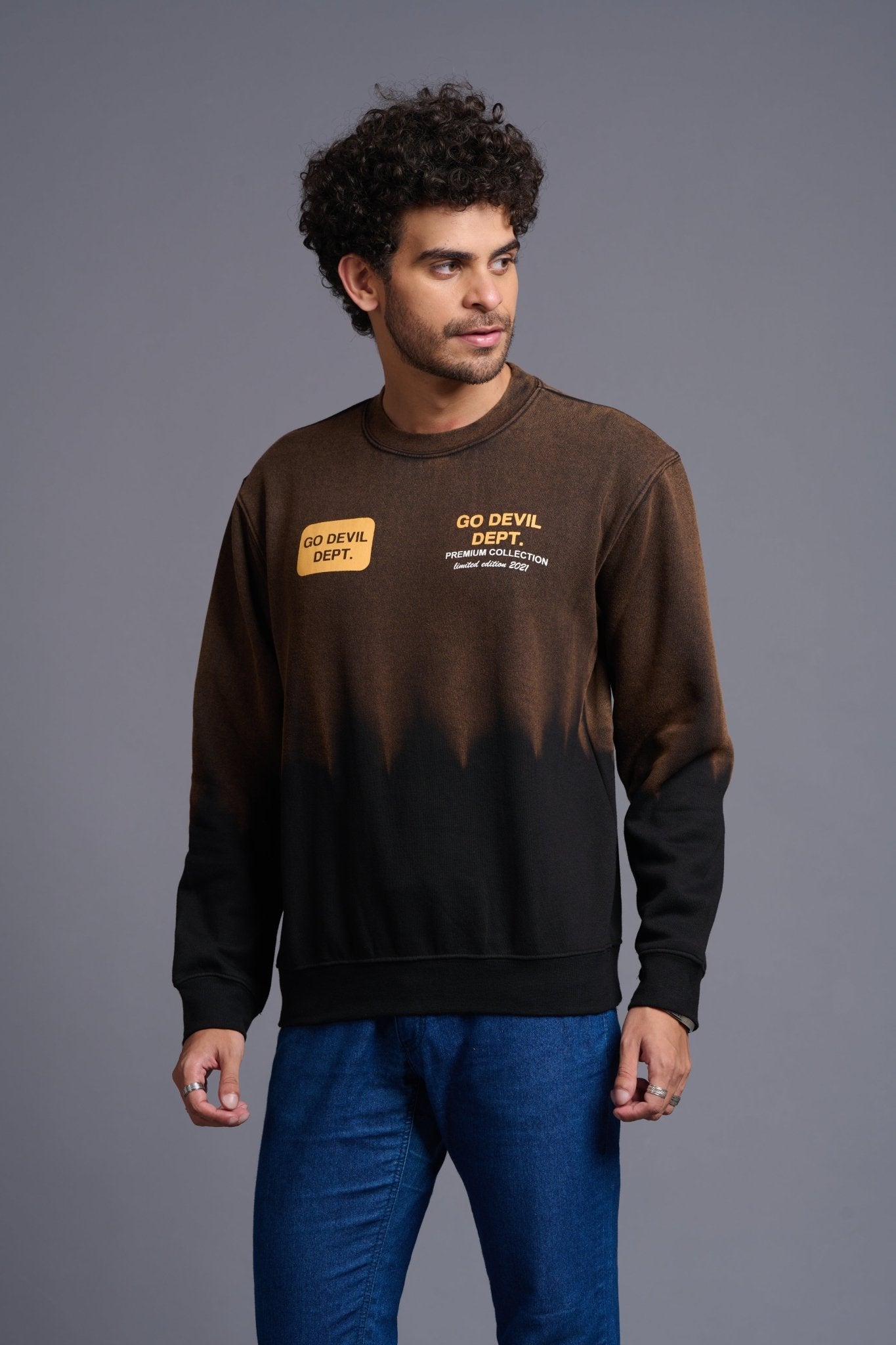Property of Go Devil Browm Sweatshirt for Men - Go Devil