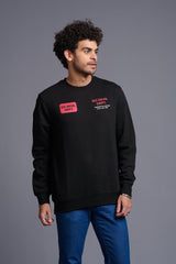 Property of Go Devil in Red Printed Black Sweatshirt for Men - Go Devil