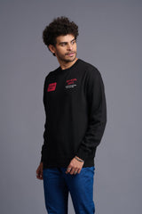 Property of Go Devil in Red Printed Black Sweatshirt for Men - Go Devil