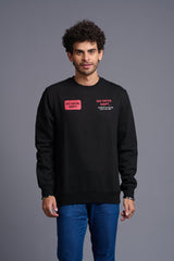 Property of Go Devil in Red Printed Black Sweatshirt for Men - Go Devil