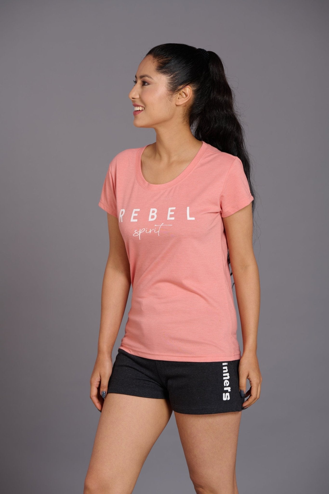 Rebel Spirit Printed Oversized T-Shirt for Women - Go Devil