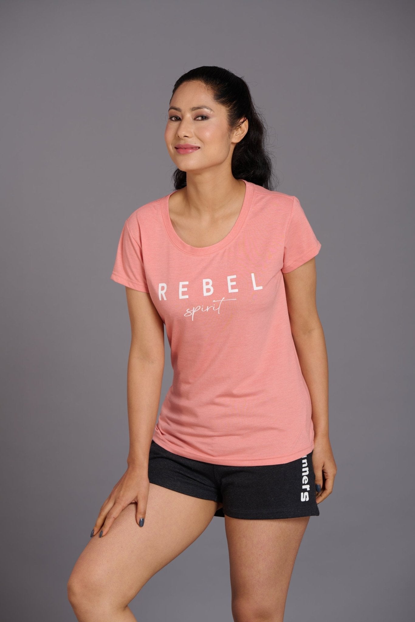 Rebel Spirit Printed Oversized T-Shirt for Women - Go Devil