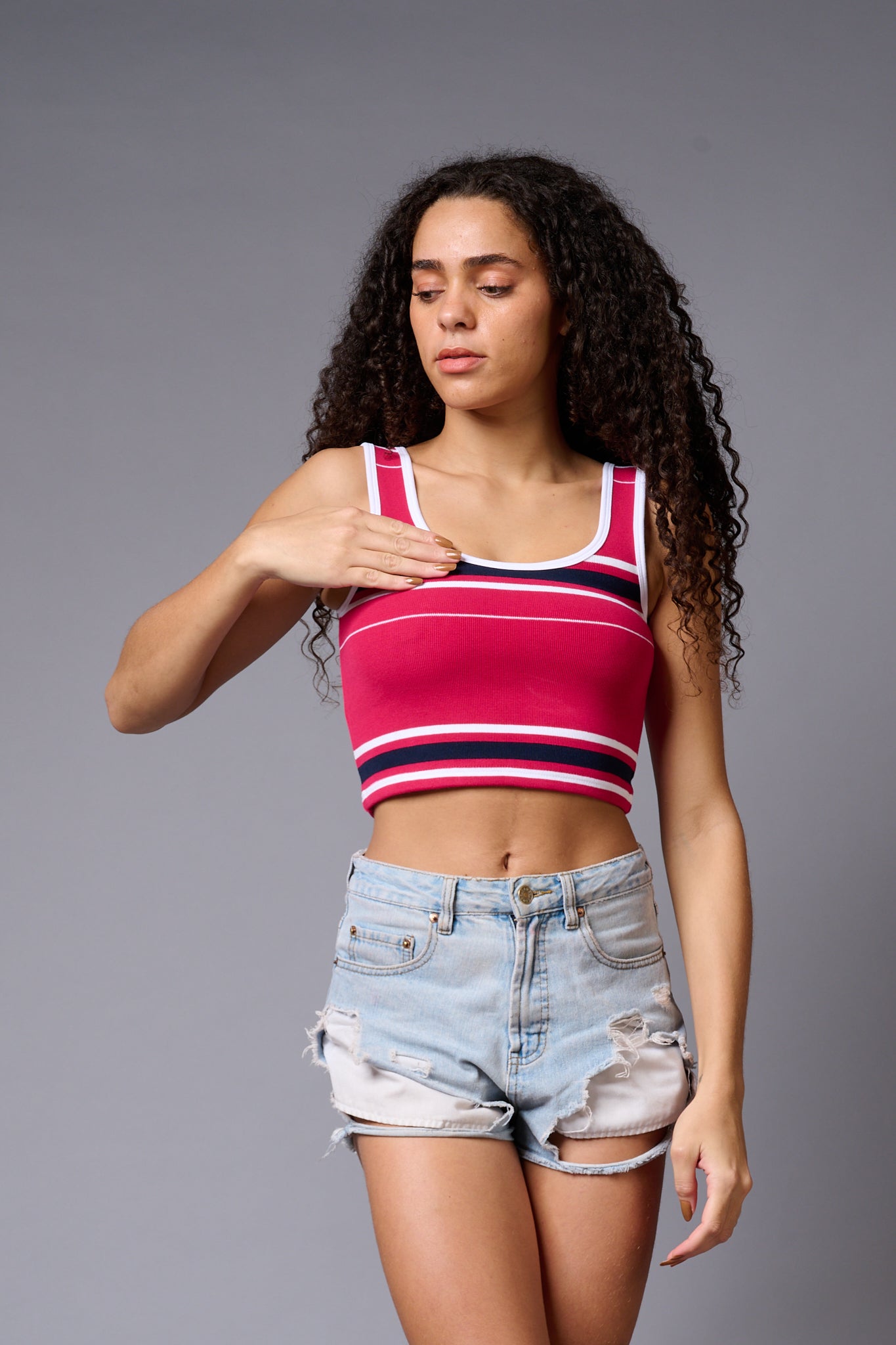 Red Crop Top Crop Top for Women - Go Devil