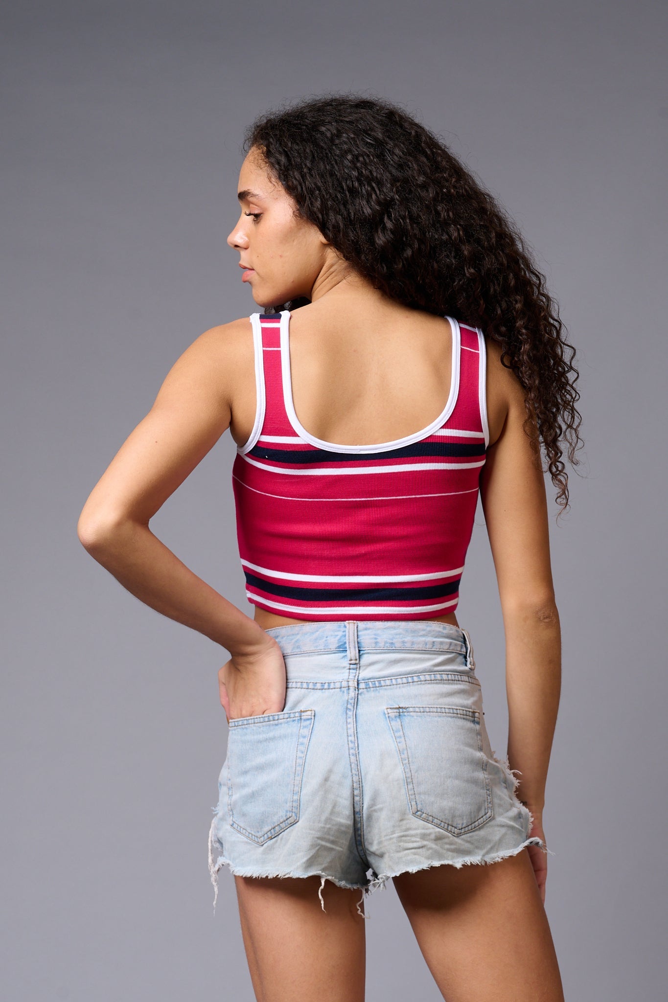 Red Crop Top Crop Top for Women - Go Devil