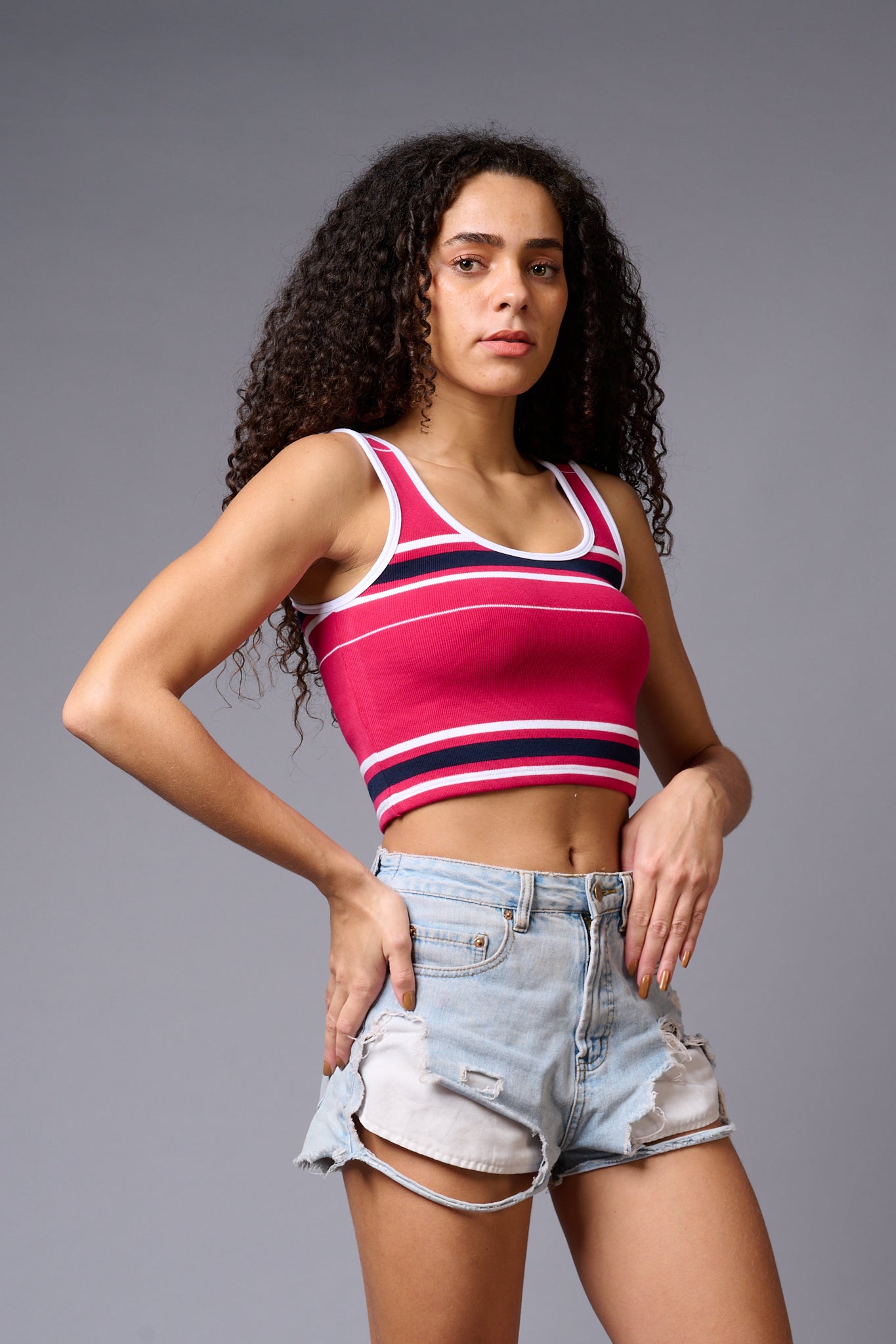 Red Crop Top Crop Top for Women - Go Devil