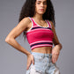 Red Crop Top Crop Top for Women - Go Devil