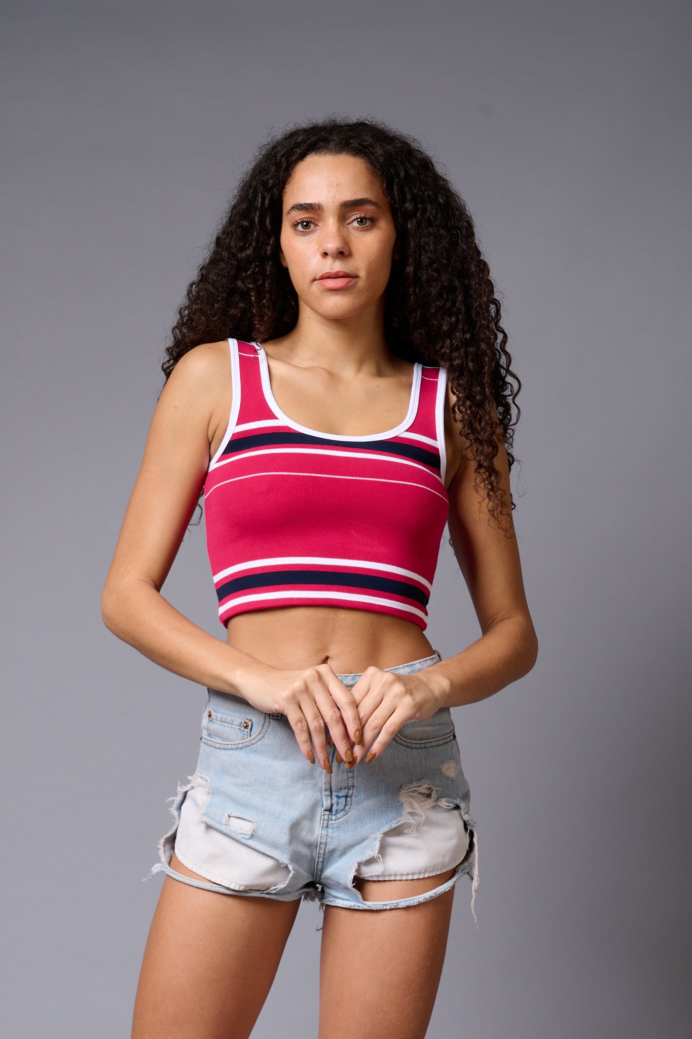 Red Crop Top Crop Top for Women - Go Devil