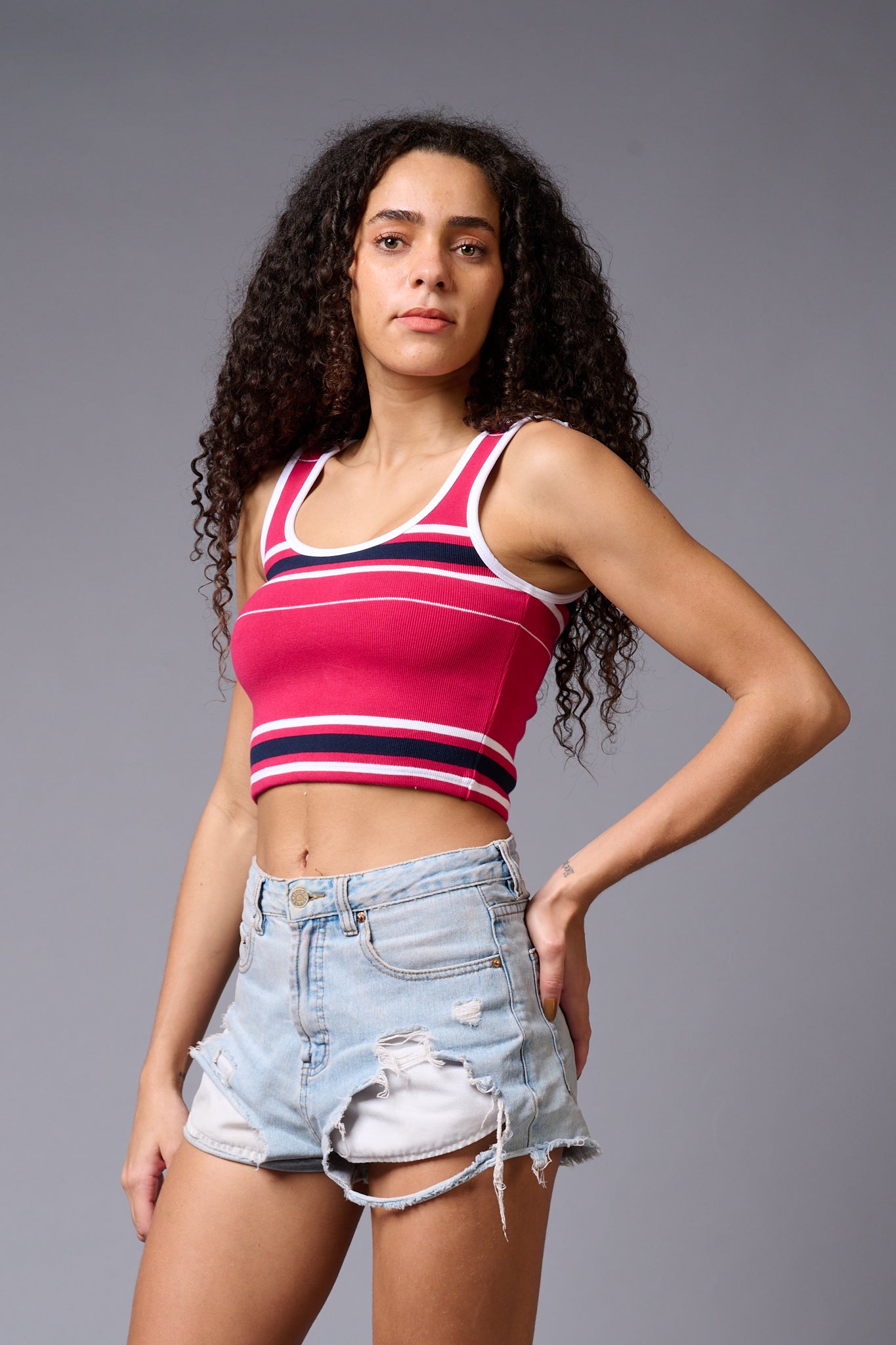 Red Crop Top Crop Top for Women - Go Devil