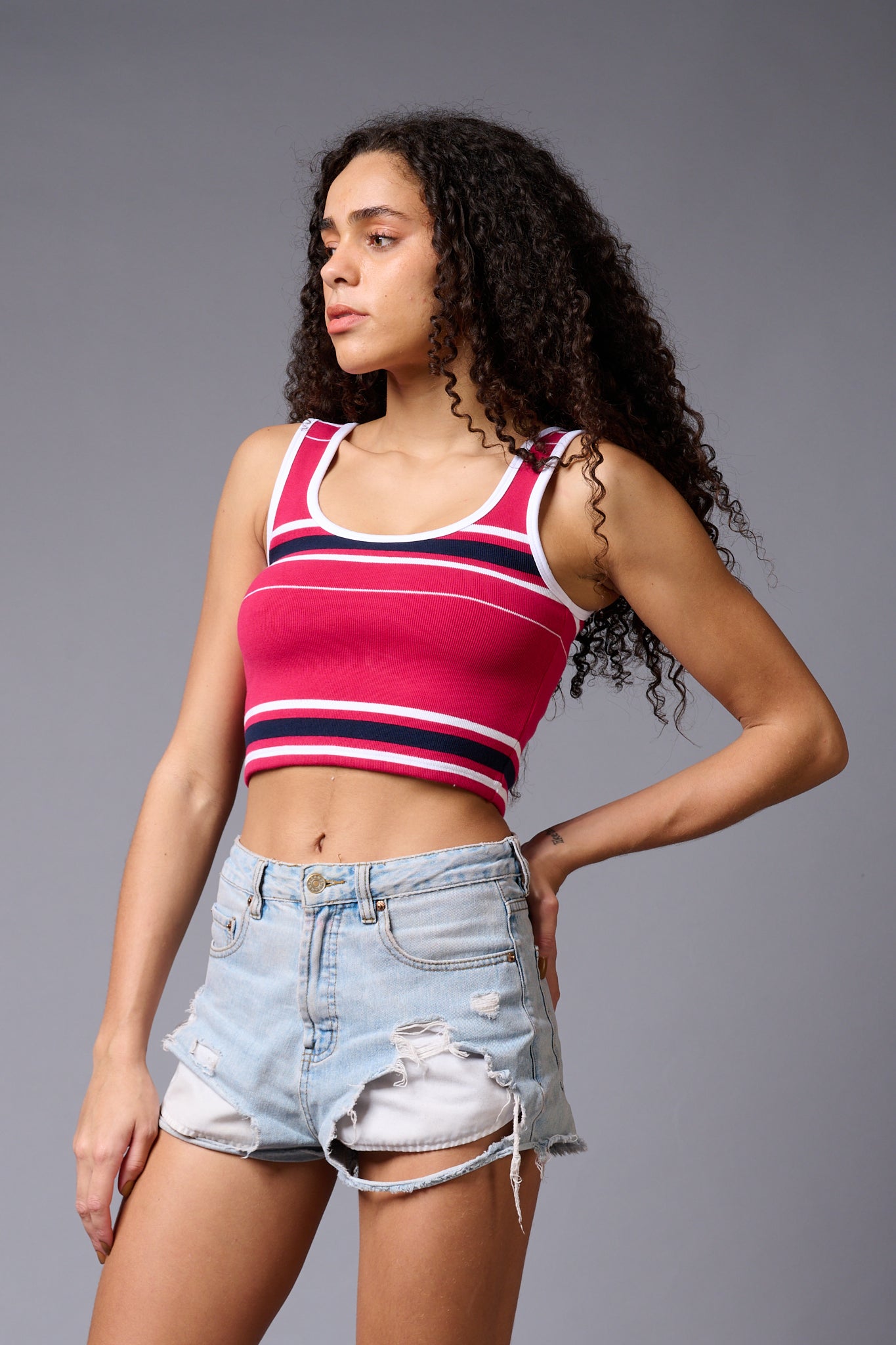 Red Crop Top Crop Top for Women - Go Devil