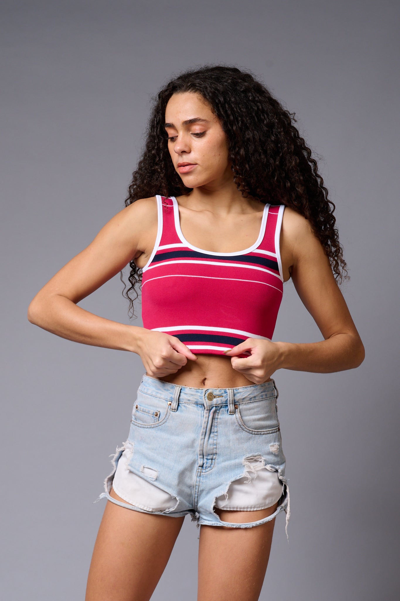 Red Crop Top Crop Top for Women - Go Devil