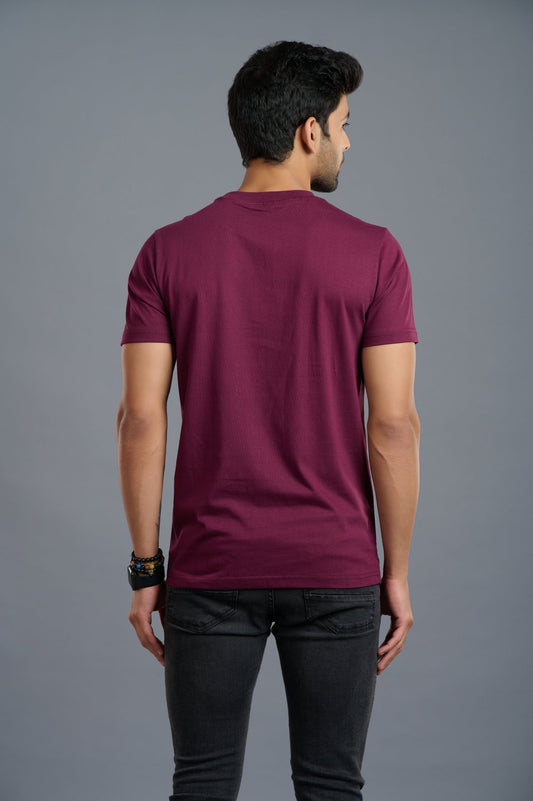Ride Fast, Die Last Printed Maroon T-Shirt for Men - Go Devil