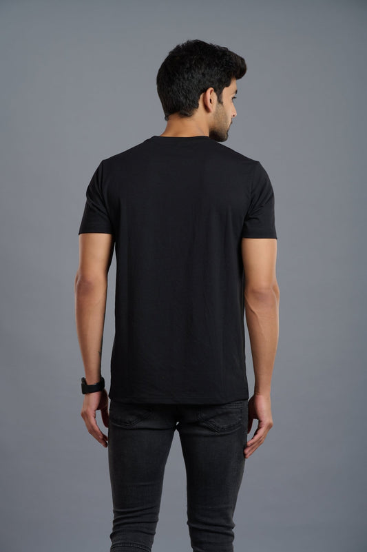 Same Game with Different Level Printed Black T-shirt - Go Devil