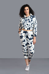 Satan In High Heels Printed Black & White Co-ord Set for Women - Go Devil