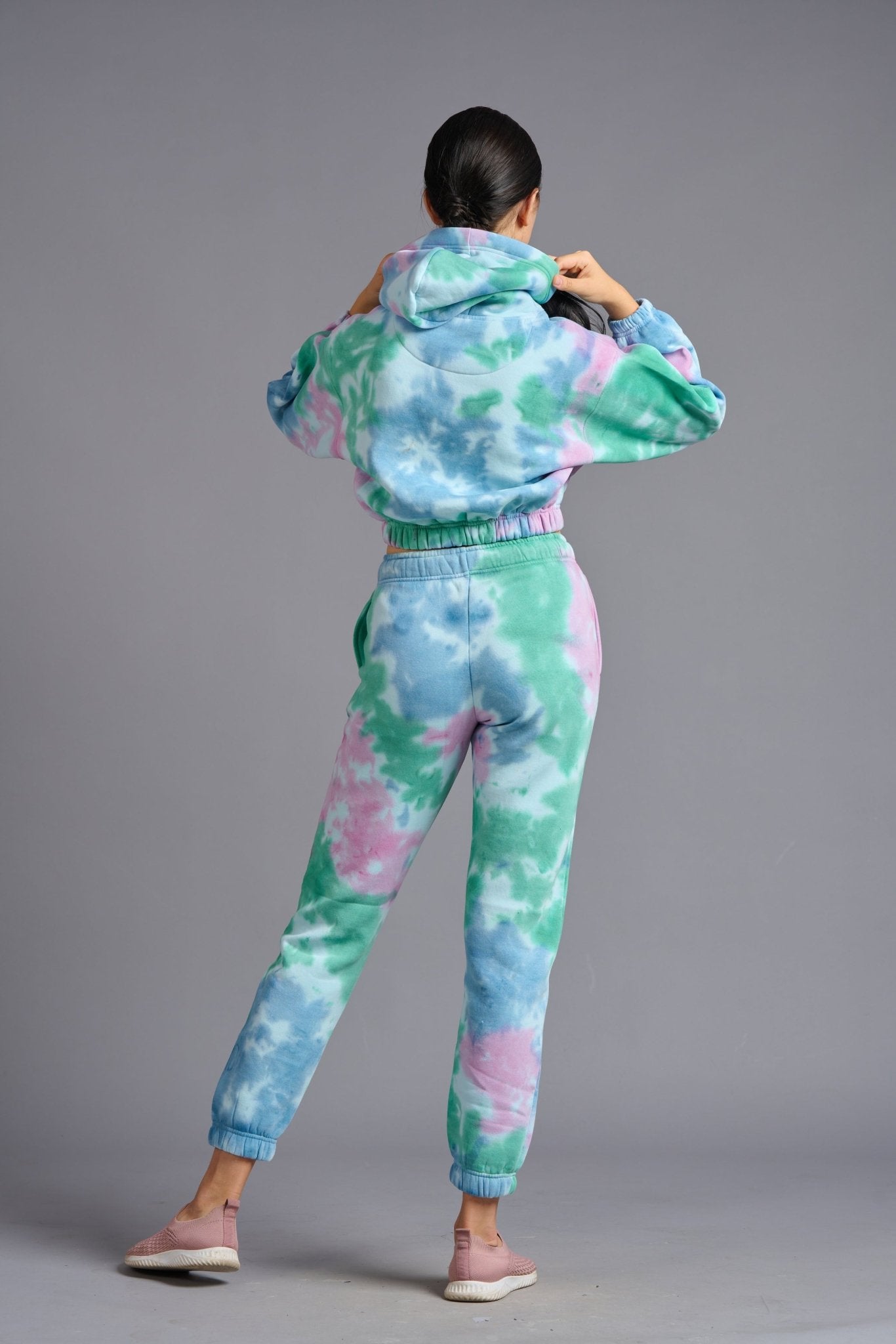 Satan in High Heels Printed Multi-color Tye Dye Co-ord Set for Women - Go Devil
