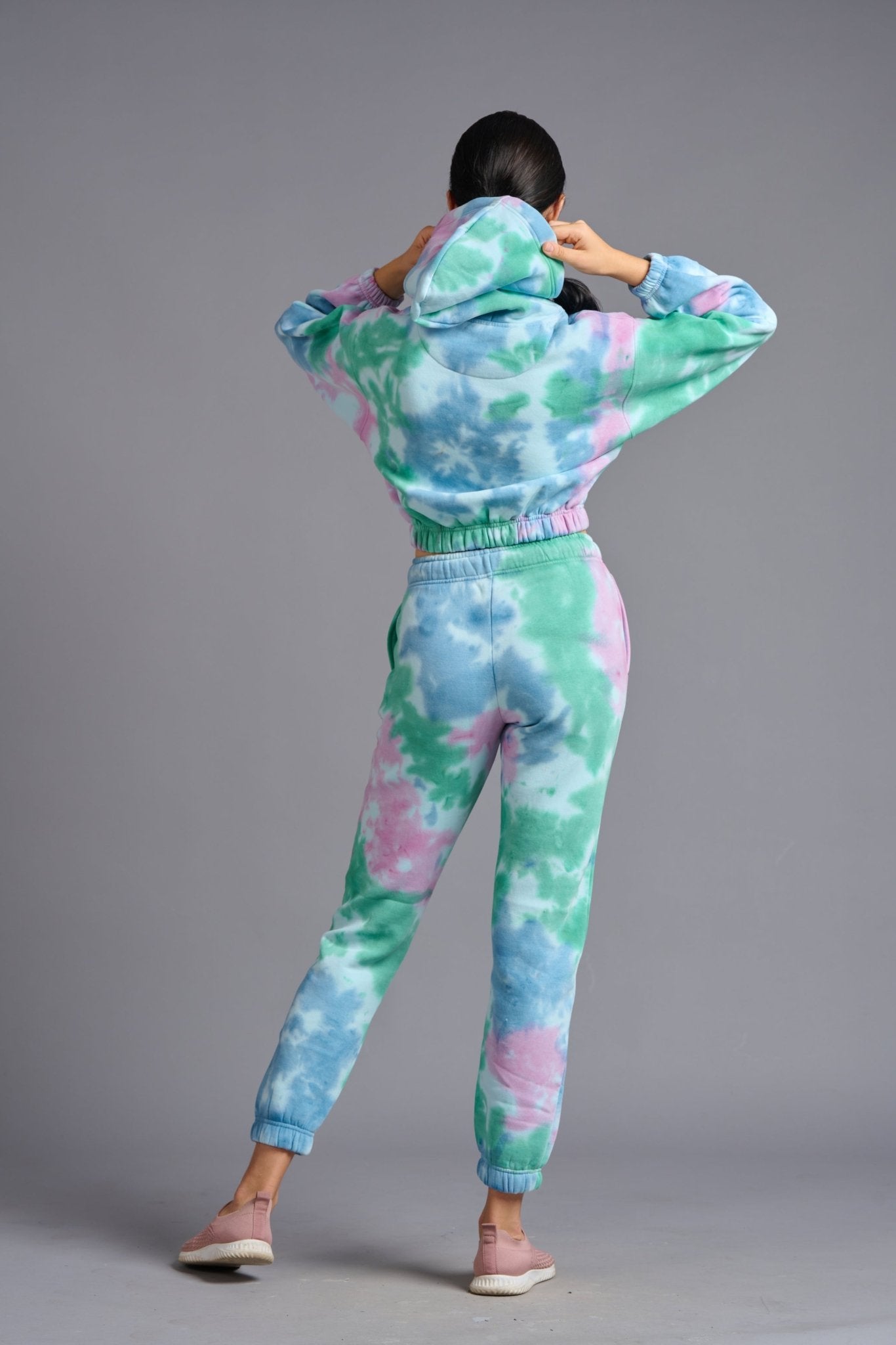 Satan in High Heels Printed Multi-color Tye Dye Co-ord Set for Women - Go Devil
