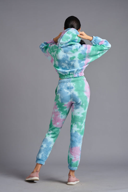 Satan in High Heels Printed Multi-color Tye Dye Co-ord Set for Women - Go Devil