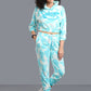 Sinners Printed Sky Blue Co-ord Set for Wome - Go Devil