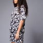 Skull (in White) Printed Black Co-ord Set for Women - Go Devil