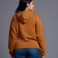 Skull Printed Camel Hoodie for Women - Go Devil