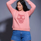 Skull Printed Sweatshirt for Women - Go Devil
