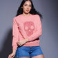 Skull Printed Sweatshirt for Women - Go Devil